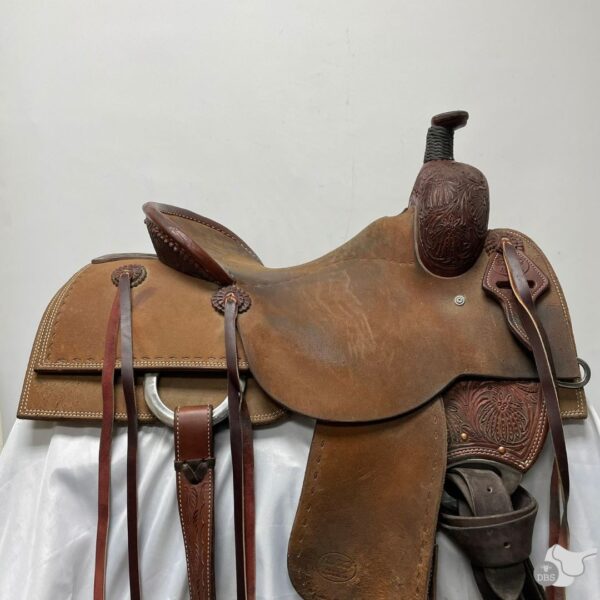 Trent Ward 16.5" Western Saddle  (Ranch Cutter) 2253 - Image 2