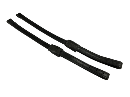 Single Strap Stirrup Leathers, 2/32” BLK