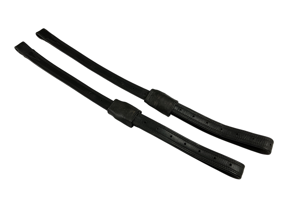 Single Strap Stirrup Leathers, 2/32” BLK
