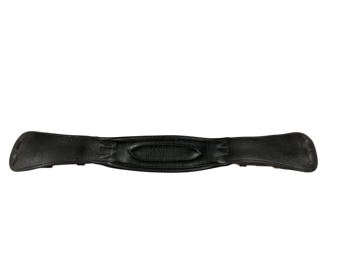 Leather Dressage Girth, 24” BLK