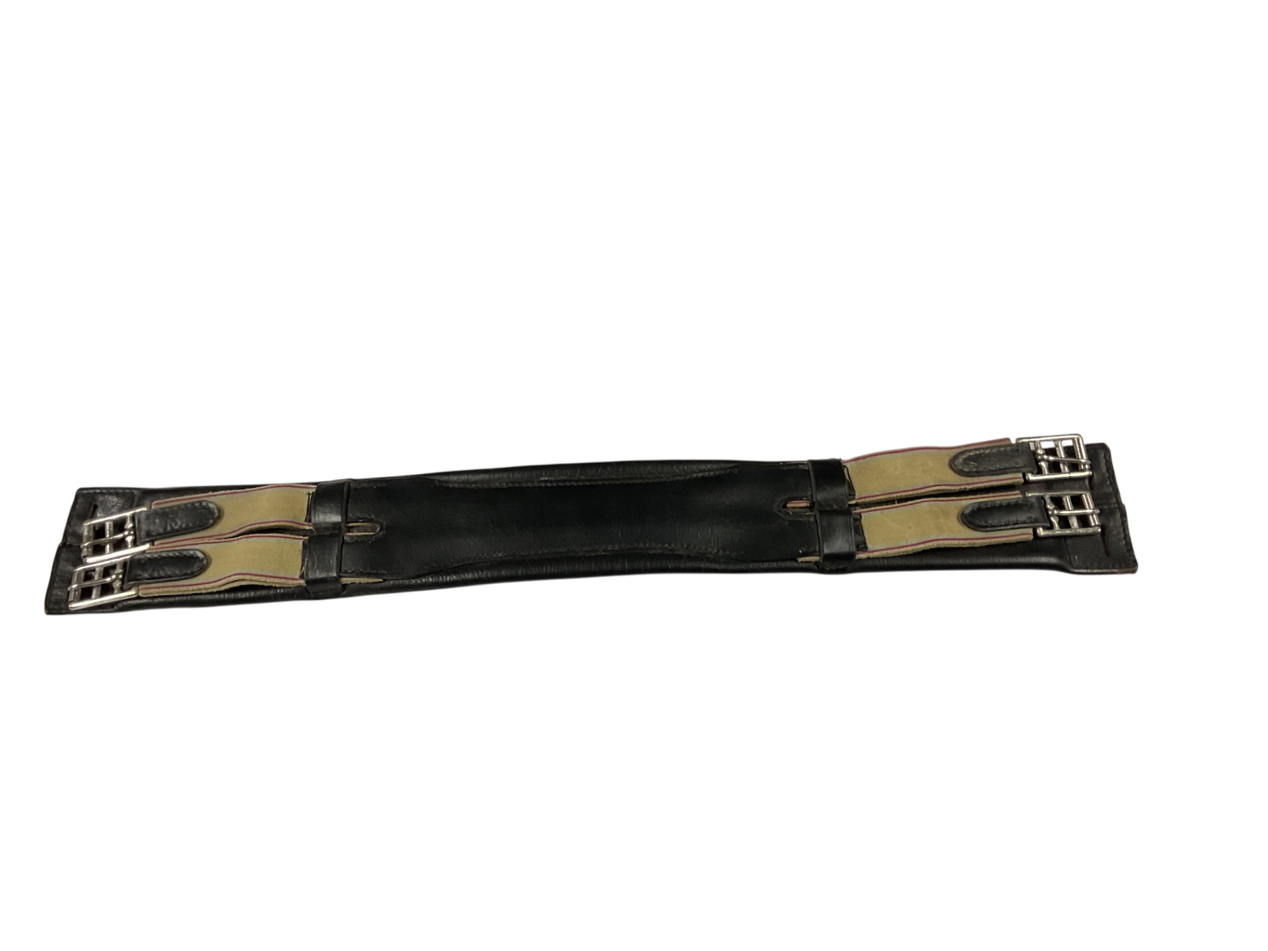 Padded Leather Dressage Girth, 31” Black