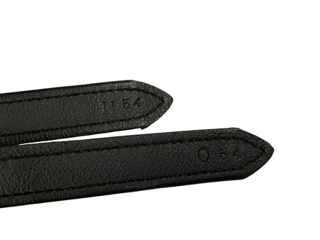 Wrapped Non-Stretch Stirrup Leathers, 54” Black