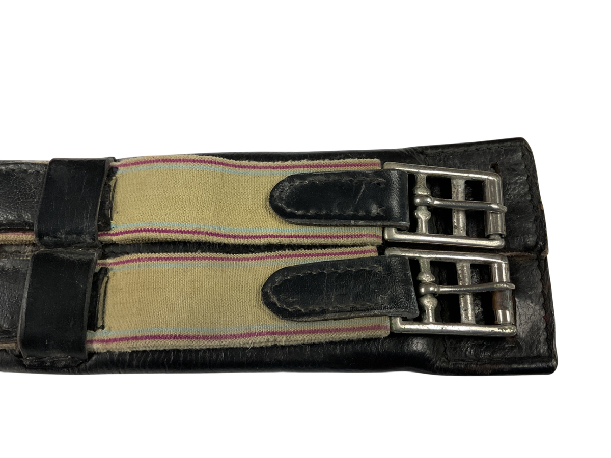 Padded Leather Dressage Girth, 31” Black