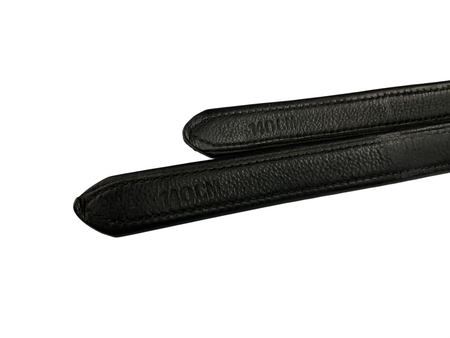 Wrapped Non-Stretch Stirrup Leathers, 140cm Black