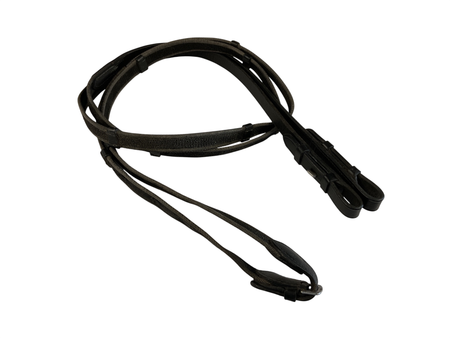 Vespucci Double Raised Snaffle Bridle, FS Black