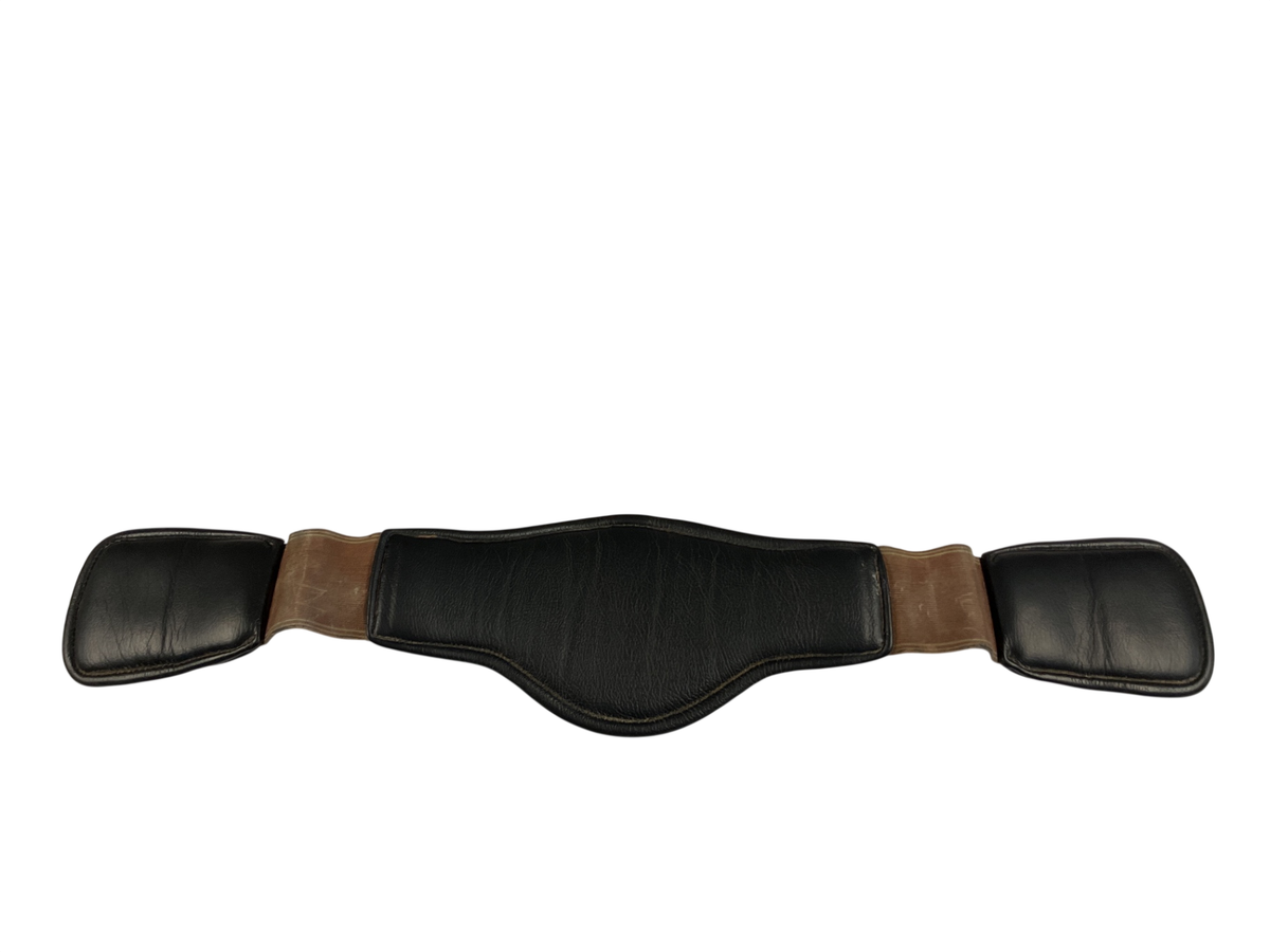 Prestige Triple Elastic Dressage Girth, 28” Black