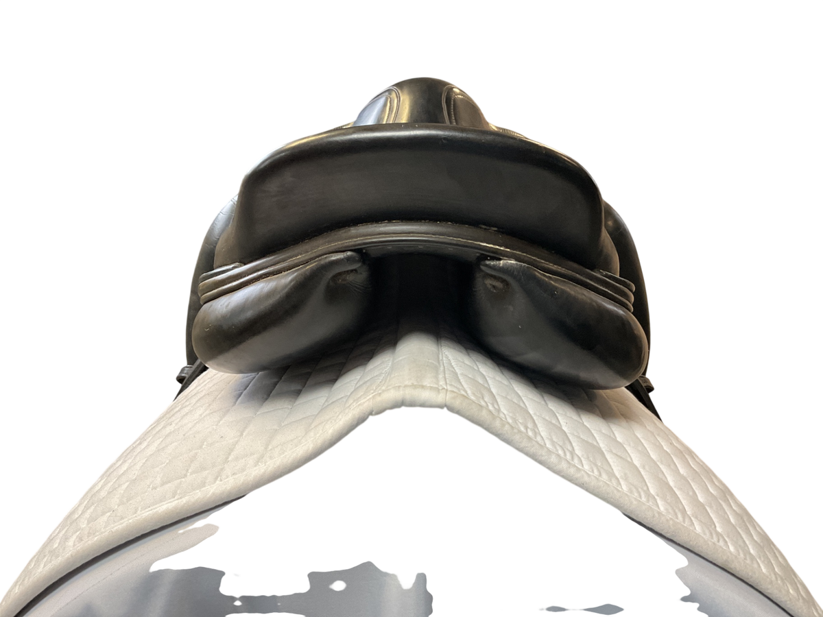 Amerigo Alto Dressage Saddle, 18 Black 