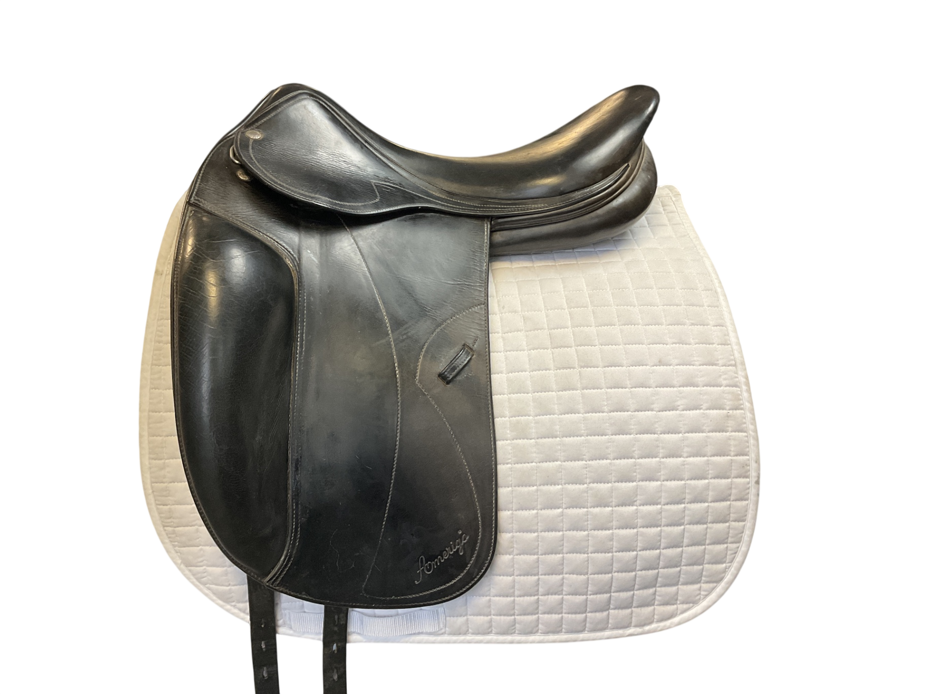 Amerigo Alto Dressage Saddle, 18 Black 