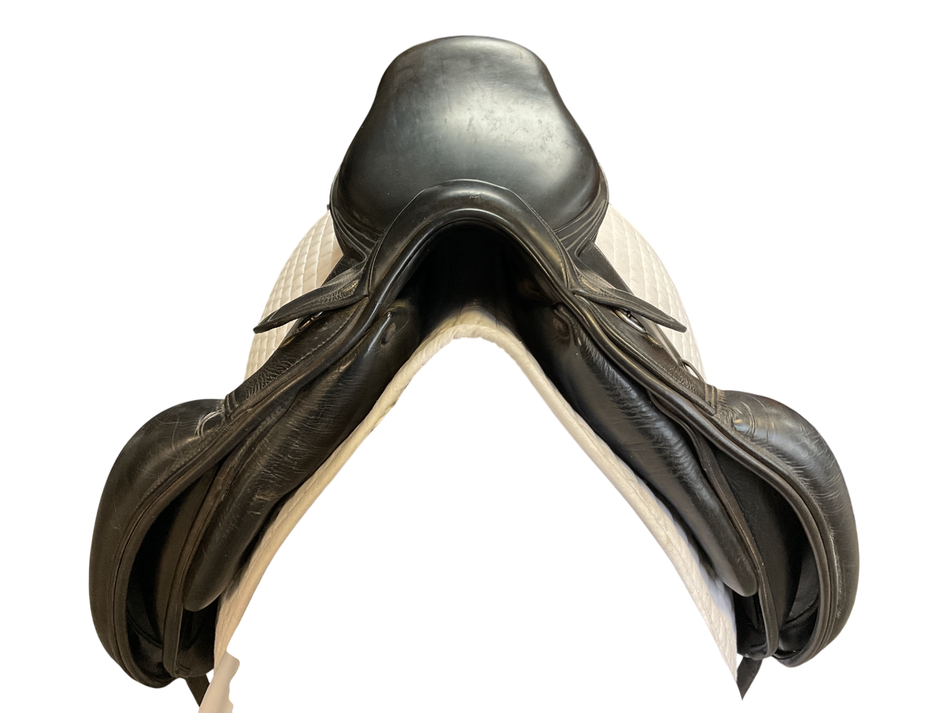 Amerigo Alto Dressage Saddle, 18 Black 
