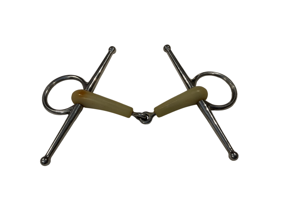 Happy Mouth Full Cheek Single Joint Snaffle Bit 5.25"