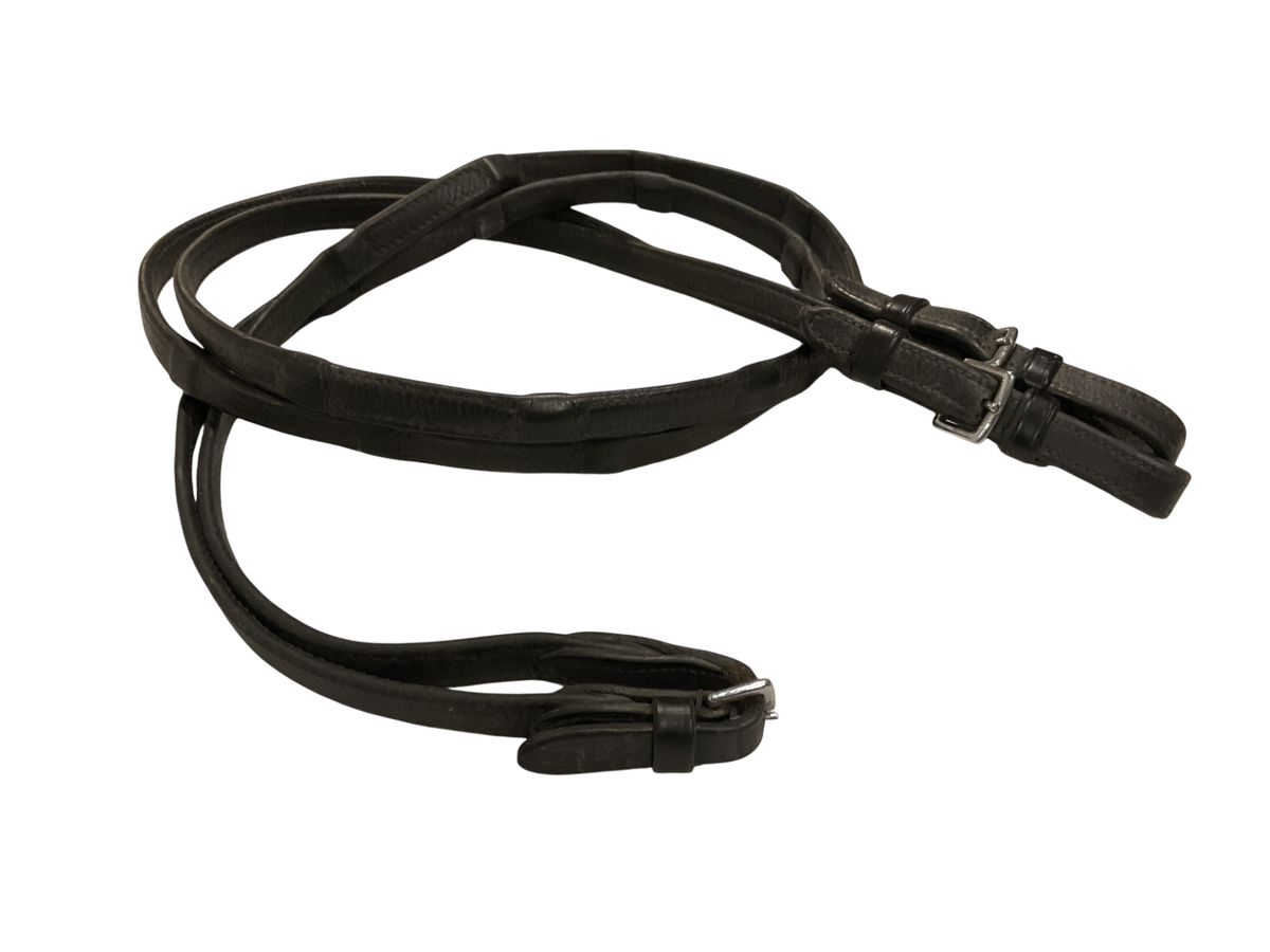 Rolled Double Bridle, Full Size Black