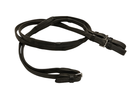 Rolled Double Bridle, Full Size Black