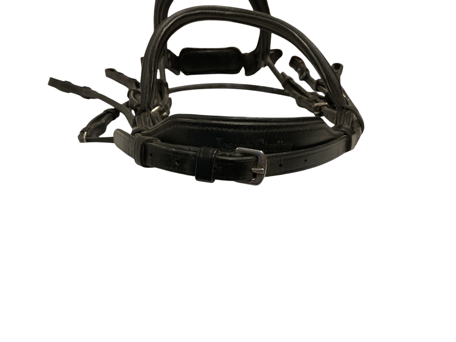 Rolled Double Bridle, Full Size Black