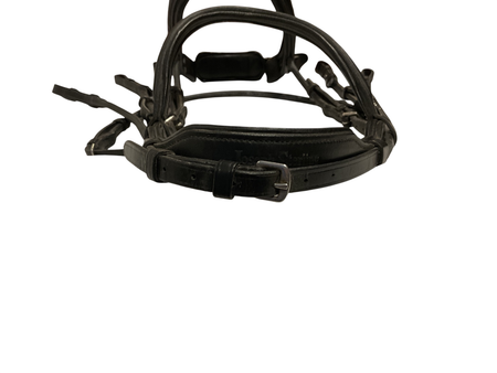 Rolled Double Bridle, Full Size Black