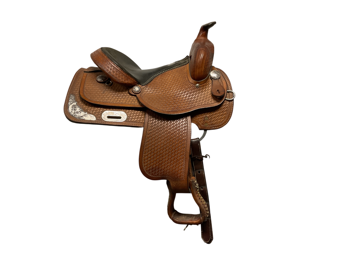 Rocking R Saddlery Equitation Western Saddle 14