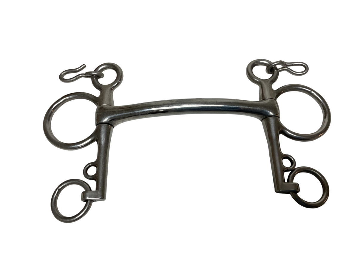 Curved Mullen Mouth Pelham Bit 5” 