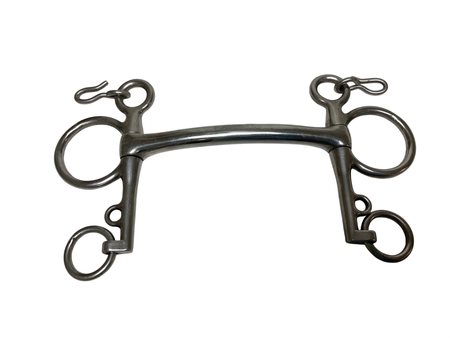 Curved Mullen Mouth Pelham Bit 5” 