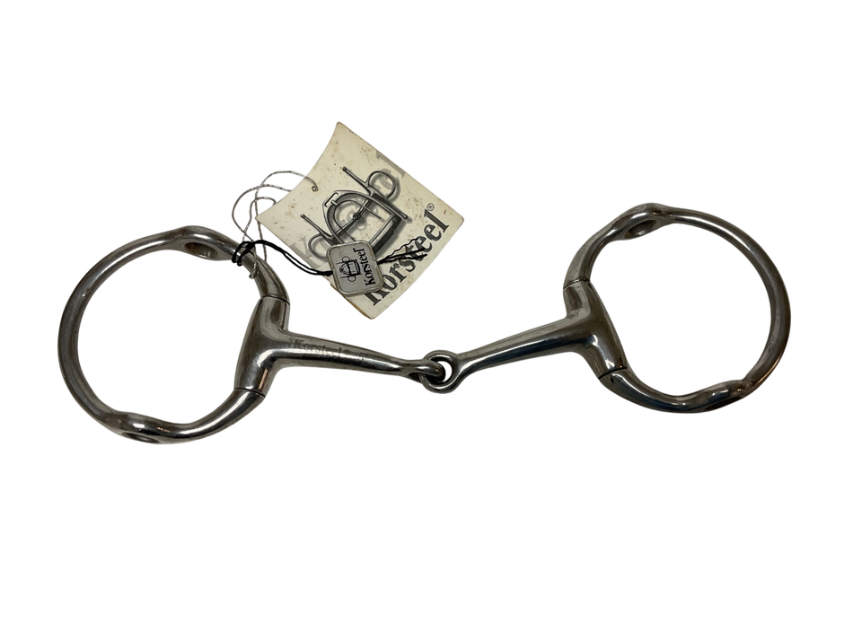 Korsteel Single Joint Eggbutt Gag Snaffle Bit 5”