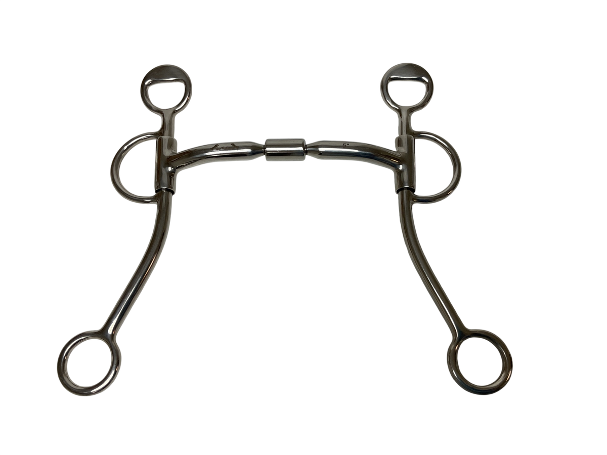 New York Tack Roller Loomis Shank Western Bit 5”