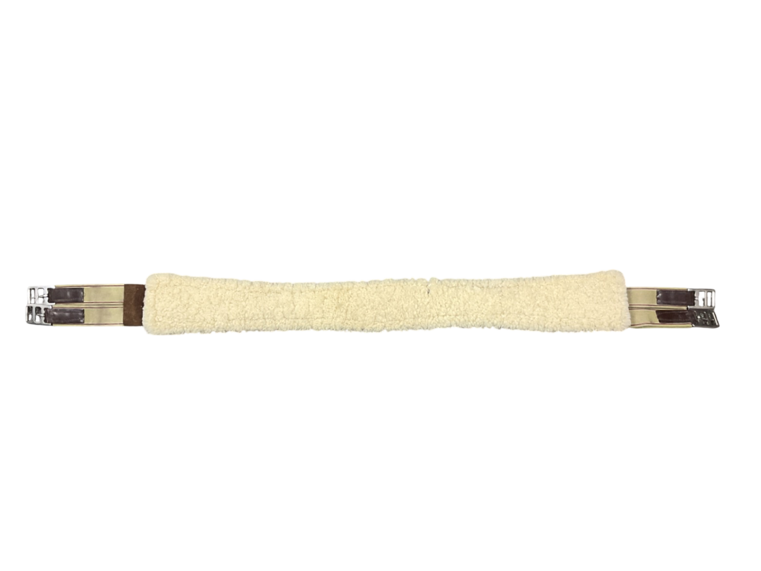 English Long Girth with Hook and Loop Fleece Back 50 Brown