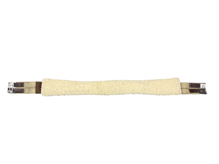 English Long Girth with Hook and Loop Fleece Back 50 Brown