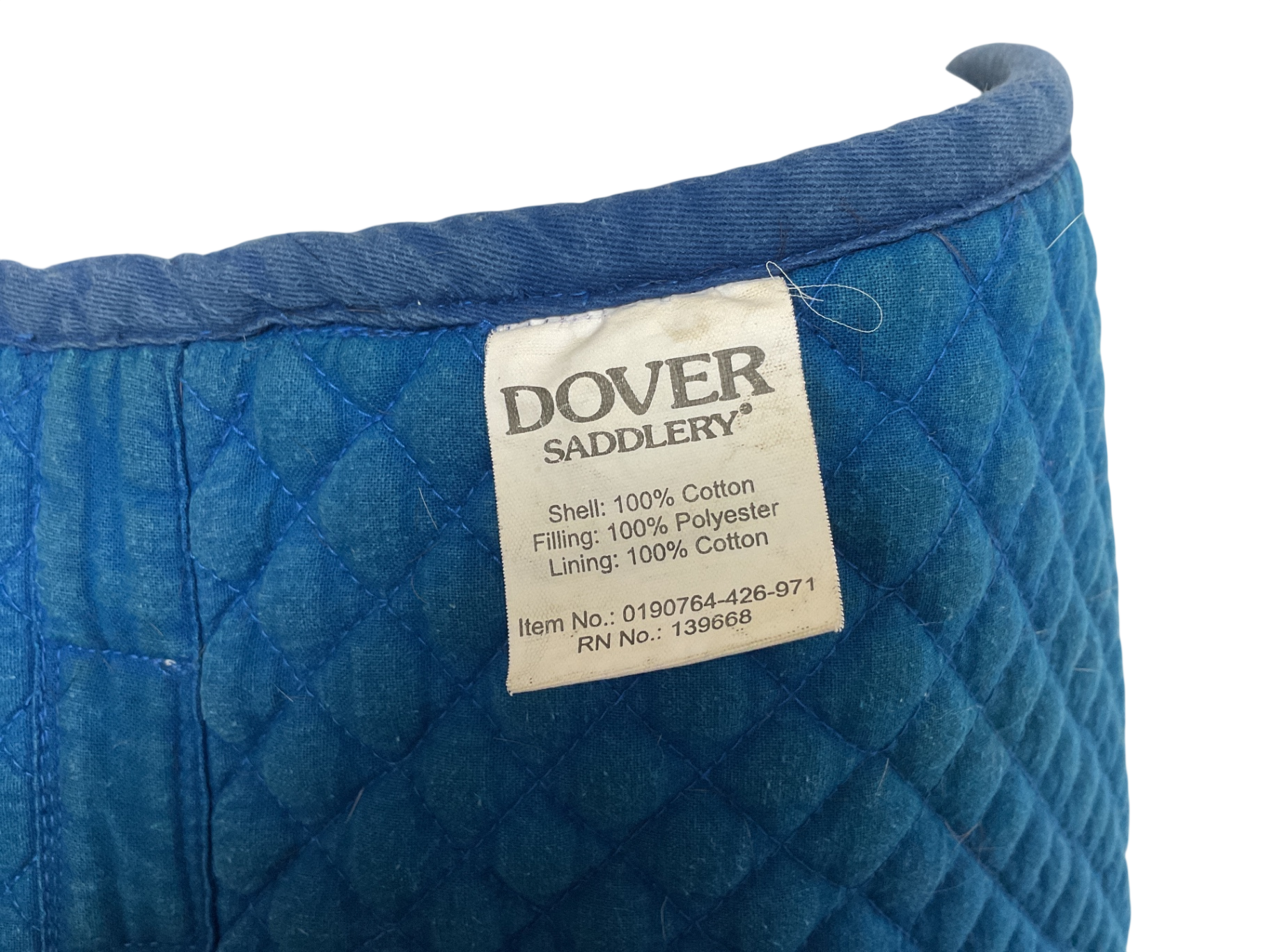 Dover Saddlery DS Mini Diamond Quilted All-Purpose Saddle Pad Blue/Black