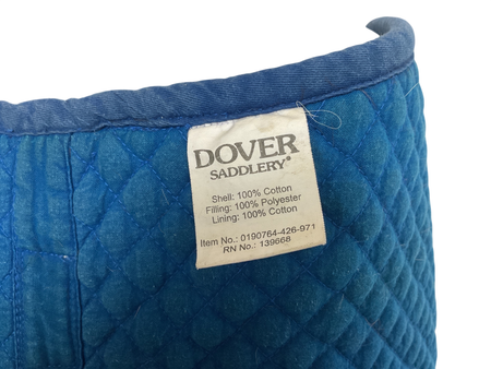 Dover Saddlery DS Mini Diamond Quilted All-Purpose Saddle Pad Blue/Black