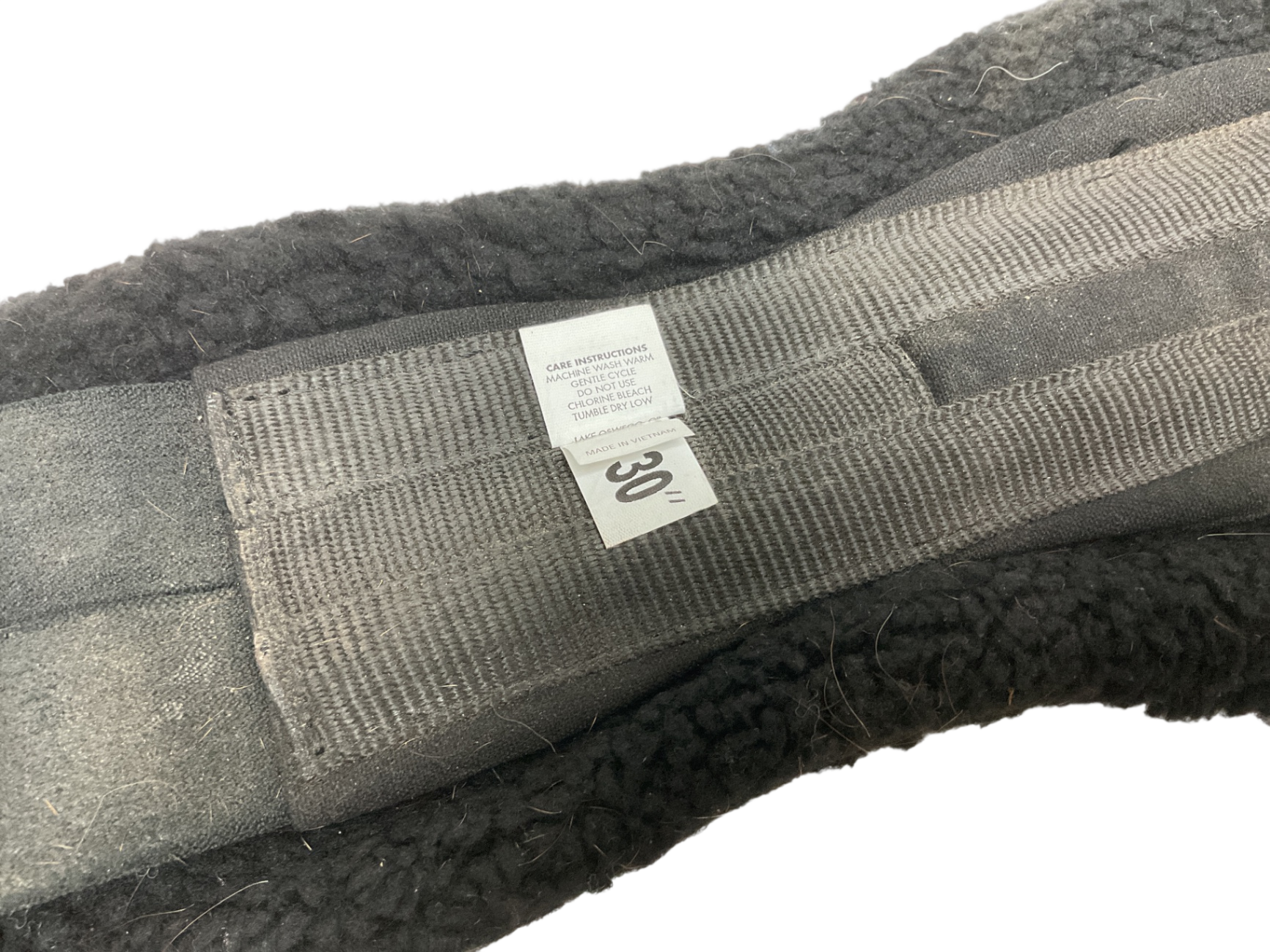 TOKLAT Fleece Dressage Girth 30” Black