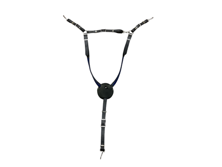 Biothane Breastplate PONY Black and Blue