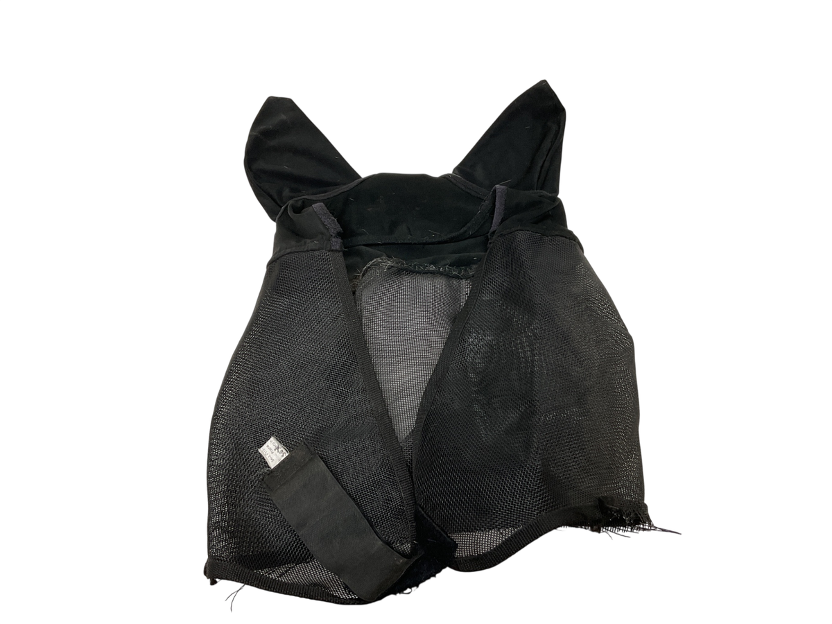 Prairie Horse Supply Mesh Fly Mask with Ears Horse Black