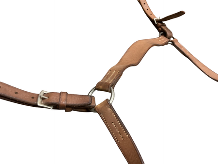 Traditional Flat Hunt Style Breastplate Pony Natural