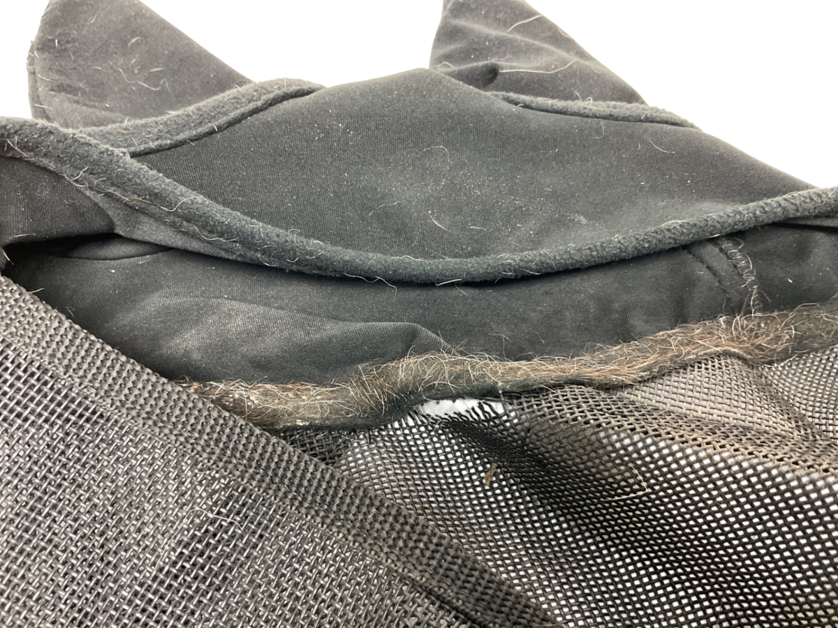 Mesh Fly Mask with Ears & Nose Cover MINI Black
