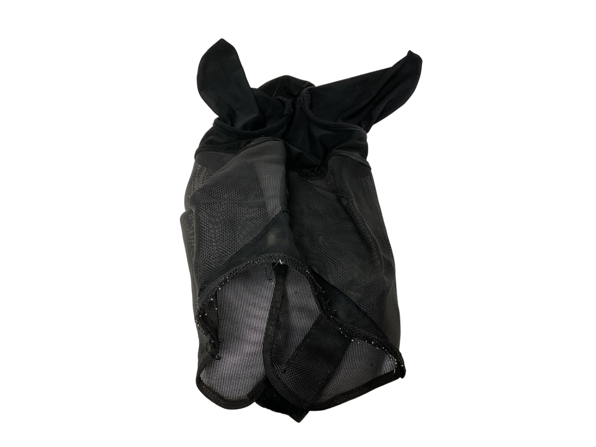 Prairie Horse Supply Mesh Fly Mask with Ears Horse Black