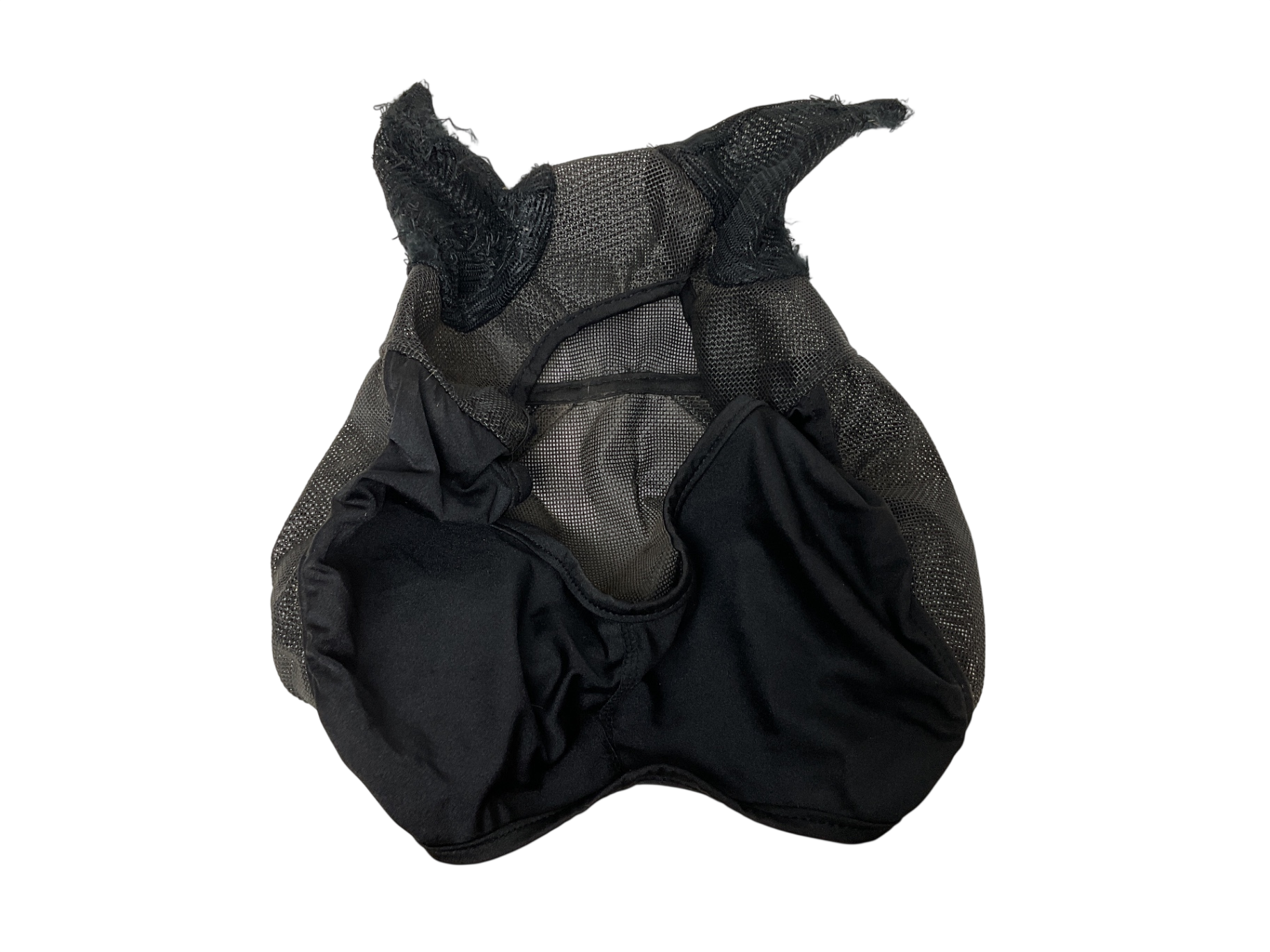 Mesh/Lycra Fly Mask with Ears Pony Black