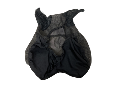 Mesh/Lycra Fly Mask with Ears Pony Black