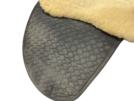 Horse Dream Dressage Shaped Fleece Back Saddle Pad BLK