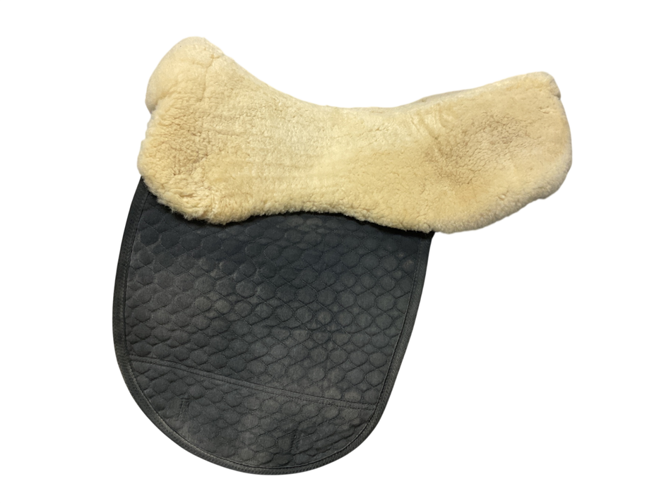 Horse Dream Dressage Shaped Fleece Back Saddle Pad BLK