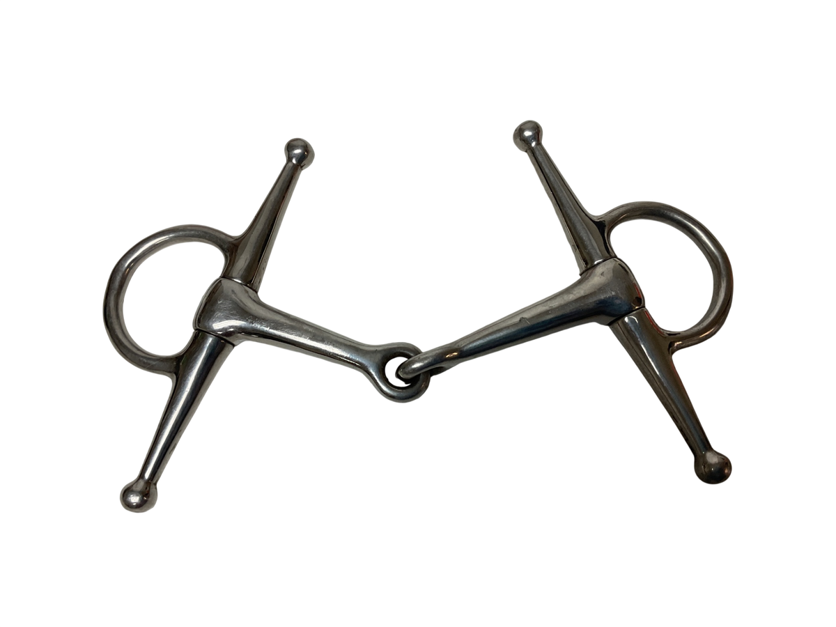Full Cheek Single Joint Pony Bit 4.5” Silver
