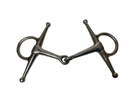 Full Cheek Single Joint Pony Bit 4.5” Silver