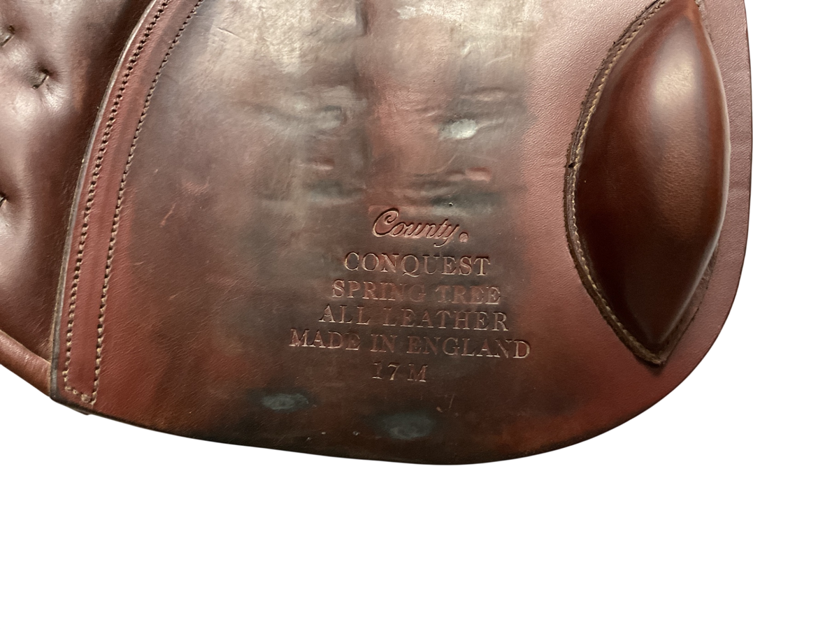 County Conquest Jump Saddle 17 Brown