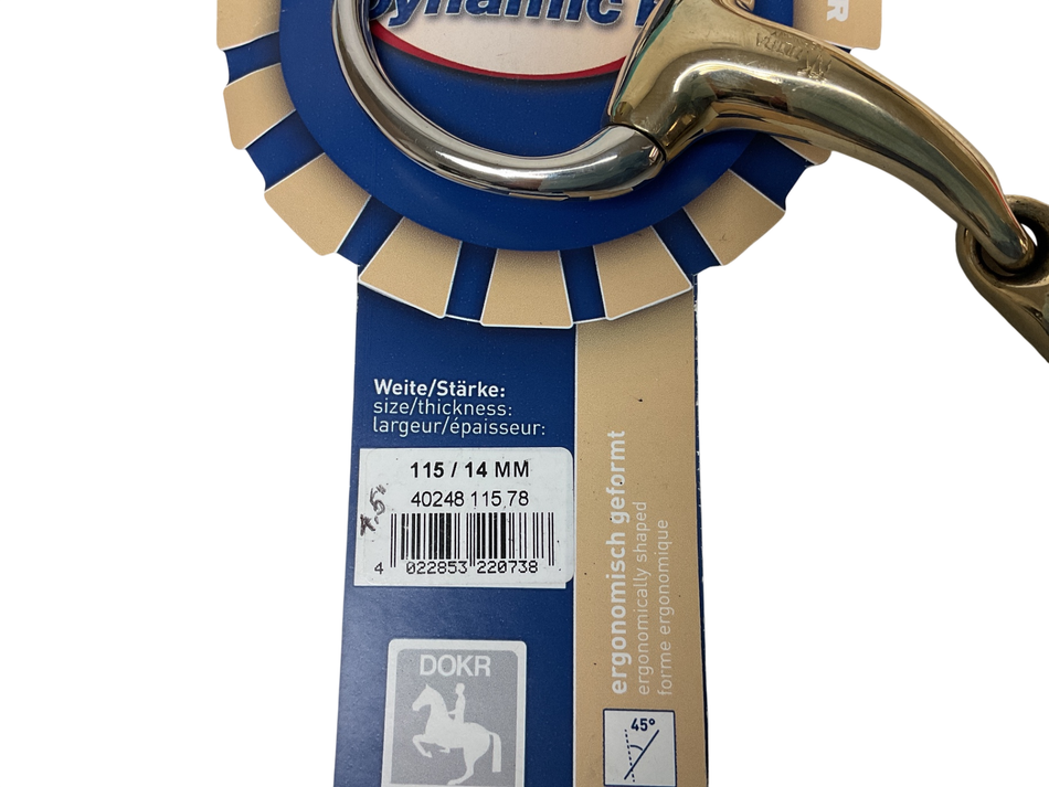 Herm Sprenger Dynamics RS Sensogan Double Joint Eggbutt Bridoon Bit 4.5”