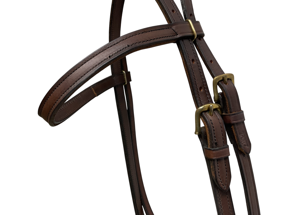 Tory Leather Browband Headstall COB Brown