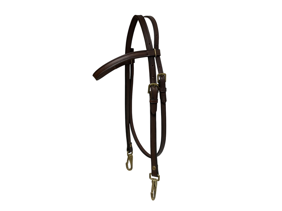 Tory Leather Browband Headstall COB Brown