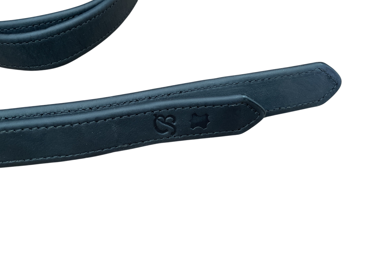 Bates Luxe Stirrup Leathers 54 BLK