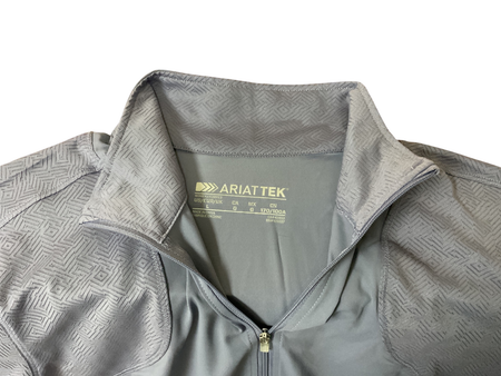 Ariat Quarter Zip Ariatek Top Large Light Purple