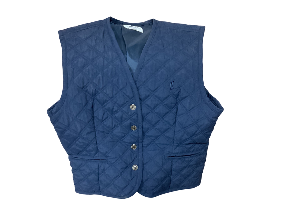 Miller’s Quilted Riding Vest Medium Navy blue