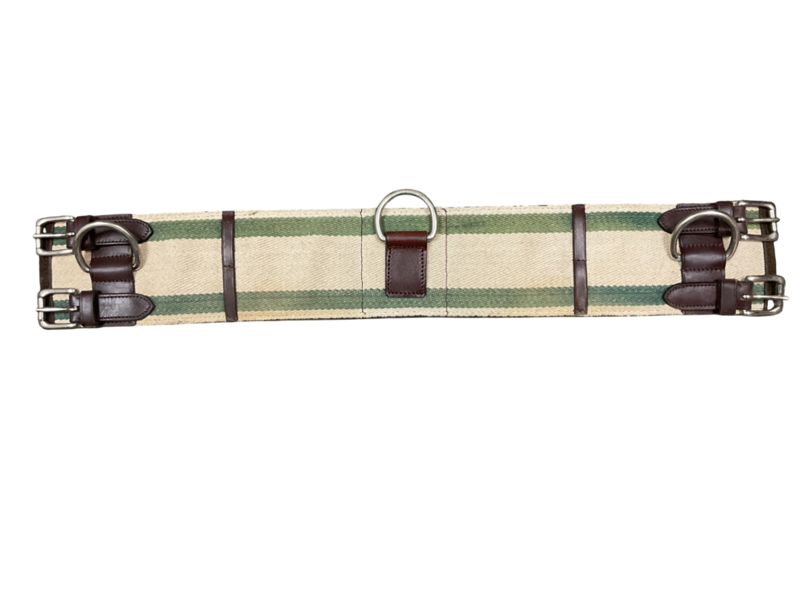  Camelot Web 8-Ring Horse Surcingle, Brown, 74 to 92-in