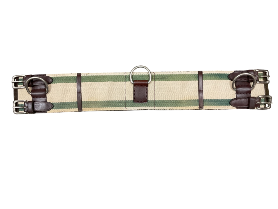  Camelot Web 8-Ring Horse Surcingle, Brown, 74 to 92-in