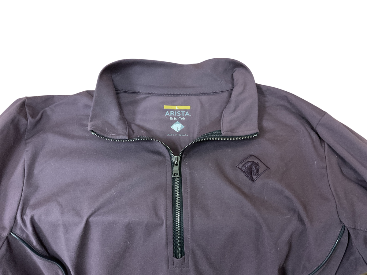 Arista Bio Tek Quarter Zip Top Large Purple