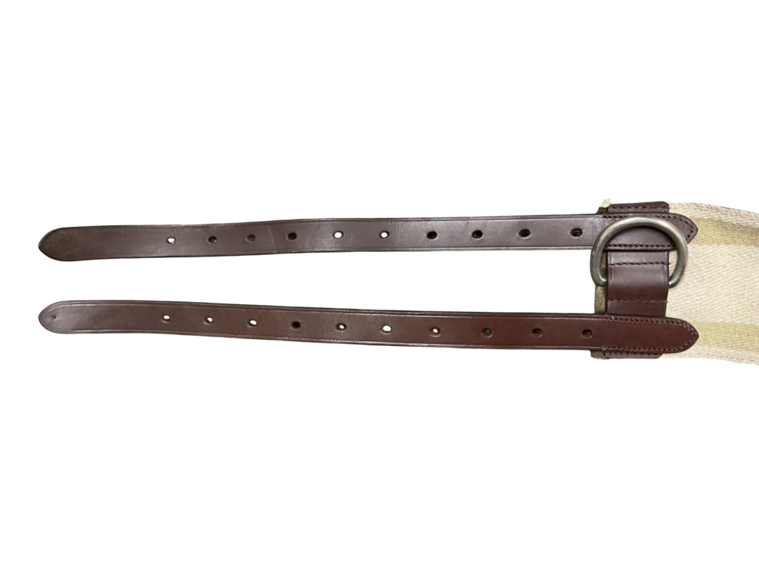  Camelot Web 8-Ring Horse Surcingle, Brown, 74 to 92-in